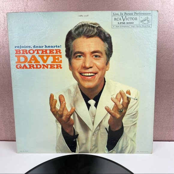 Vintage Brother Dave Gardner Rejoice Dear Hearts Vinyl Record Music - Picture 2 of 6